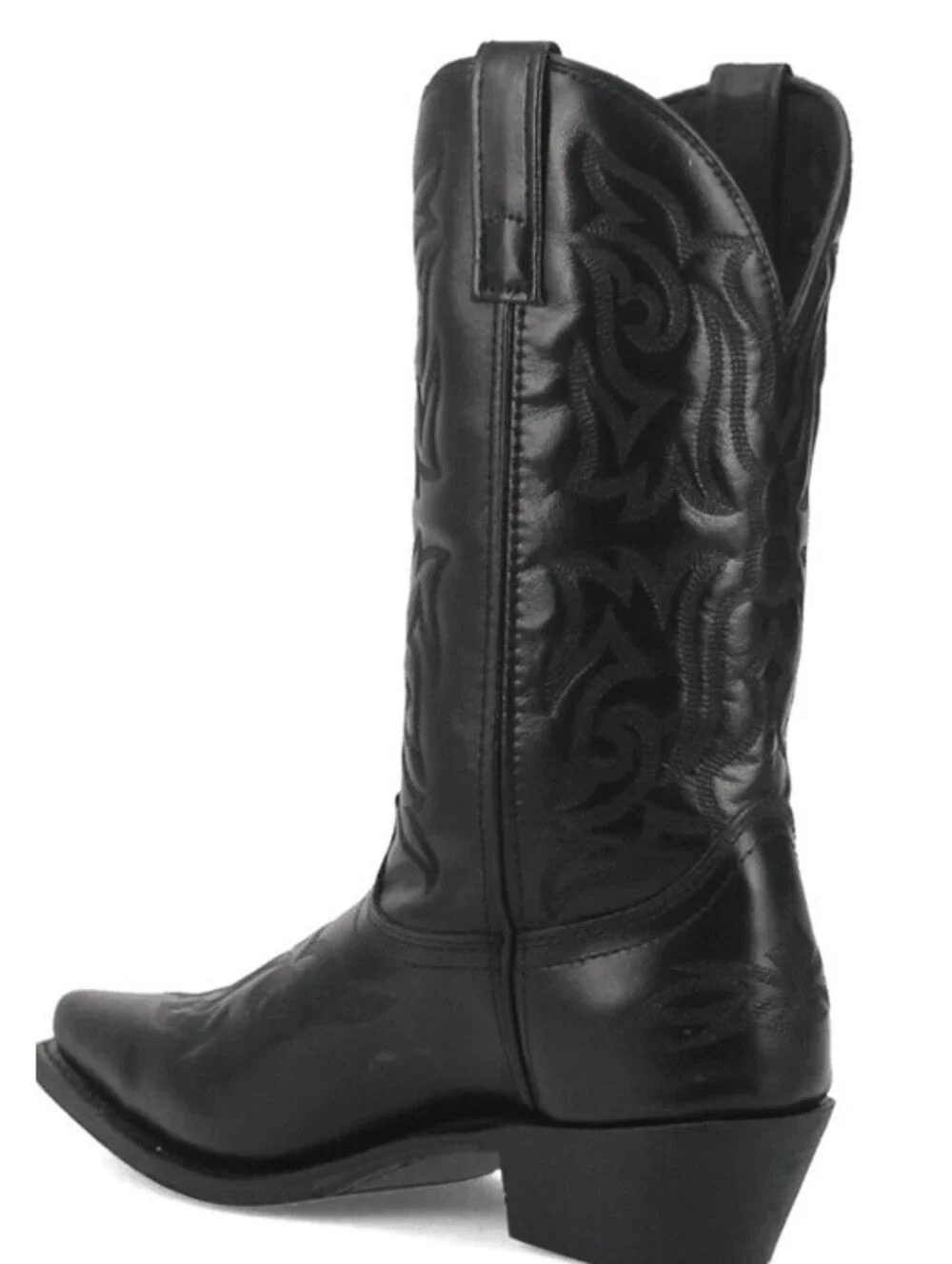 Laredo Western Boots Mens Hawk Cowboy Stitched Snip Toe Black 6860 NIB